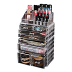 Cosmetic 8 Drawer Makeup Organizer Storage Jewellery Holder Box