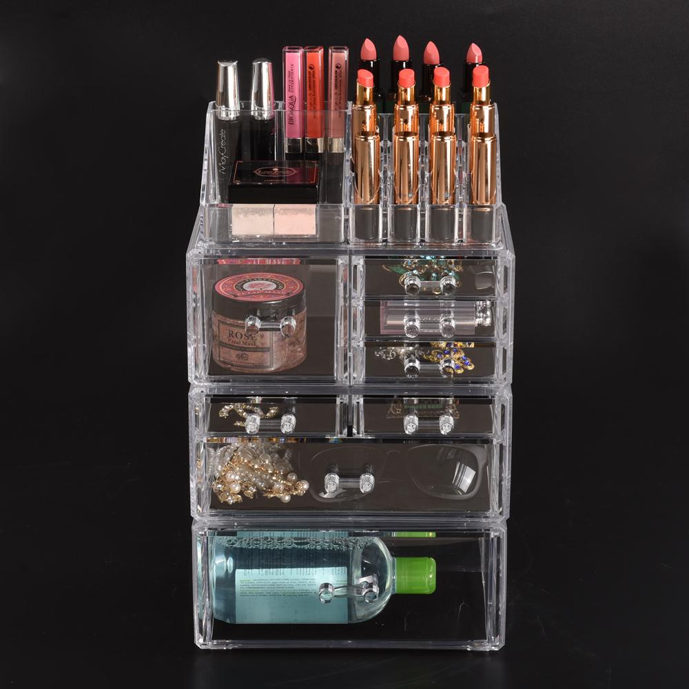 Cosmetic 8 Drawer Makeup Organizer Storage Jewellery Holder Box
