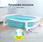Baby Bath Tub Infant Toddlers Foldable Bathtub Folding Safety Bathing