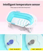 Baby Bath Tub Infant Toddlers Foldable Bathtub Folding Safety Bathing