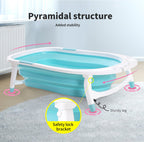Baby Bath Tub Infant Toddlers Foldable Bathtub Folding Safety Bathing