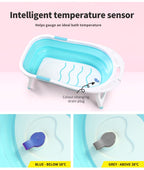 Baby Bath Tub Infant Toddlers Foldable Bathtub Folding Safety Bathing