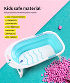 Baby Bath Tub Infant Toddlers Foldable Bathtub Folding Safety Bathing