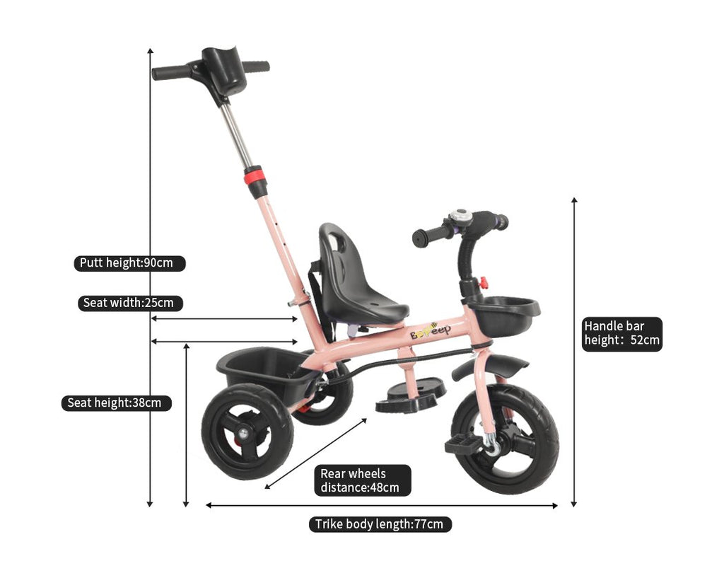 BoPeep Baby Walker Kids Tricycle Ride On Trike Toddler Balance Bicycle