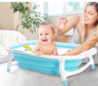 Baby Bath Tub Infant Toddlers Foldable Bathtub Folding Safety Bathing